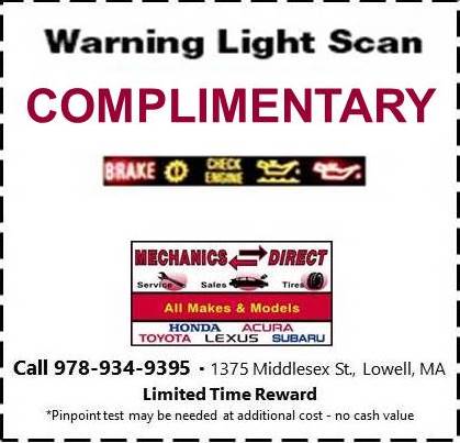 Complimentary Check Engine or Warning Light Scan